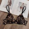 Set Reggiseno French Satinato Senza Cuciture a Triangolo con Schiena a T per Seno Abbondante, Senza Ferretto & Confortevole