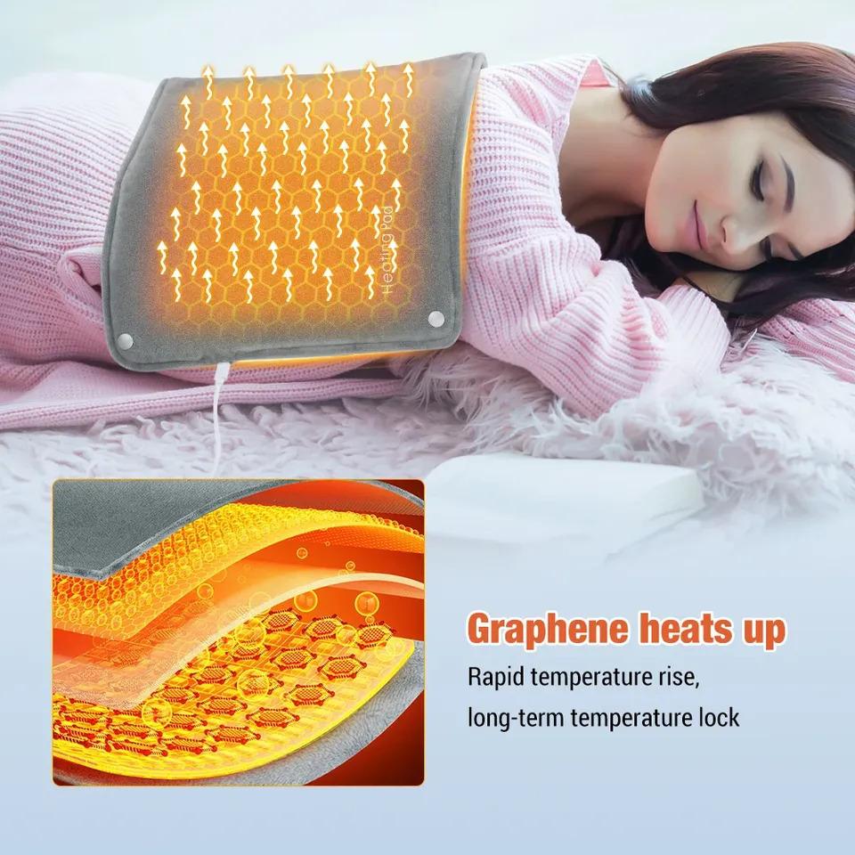 Graphene Heating Pad Electric Hand Warmer USB Fast Heated Hand Warm Bag Lumbar Leg Heating Blanket Washable Super Soft Pad