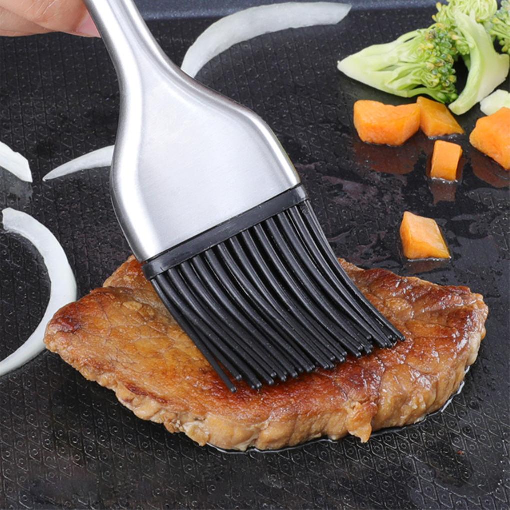 Barbecue Brush Silicone Resistant BBQ Tool for Cooking Grilling Basting