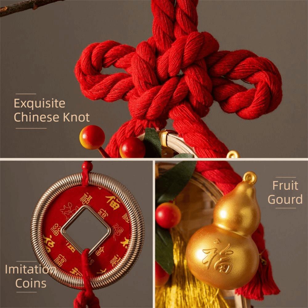 Chinesischer Knoten Anhänger für das chinesische Neujahr Glücksbringender chinesischer Knoten Türdekoration Türhänge-Dekoration