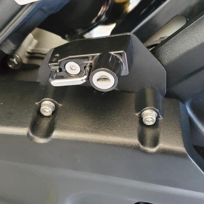 Motorcycle Anti-theft Security Helmet Lock With 2 Keys Black Parts For Indian Scout Sixty 2015-2021