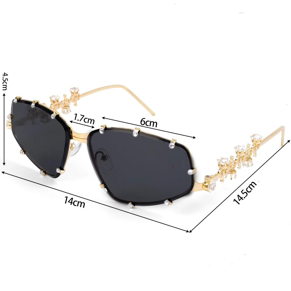 Γυαλιά οράσεως μόδας με στρας για γυναίκες και άνδρες, μεγάλα γυαλιά ηλίου με σχήμα cat eye, μεταλλικά μεγάλα οβάλ γυαλιά οράσεως με σκελετό σκίασης, vintage γυαλιά οράσεως με λάμψη για πάρτι.