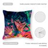 Urusei Yatsura Anime Game Cushion Cover Anti-dustmite Pillowcase Invisible Zipper Silky Short Plush Sofa Cushion Cover
