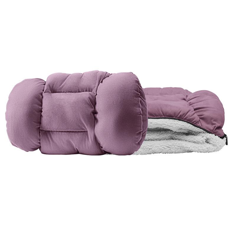 Xiaomi SU7 Winter Flannel Lumbar Pillow & Blanket: Foldable, Comfortable, Ideal for Car Use