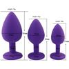 3Pcs/Set Safe Butt Plug With Crystal Detachable Jewelry Anal Plug Vagina Clitoris Vibrator Sex Toy