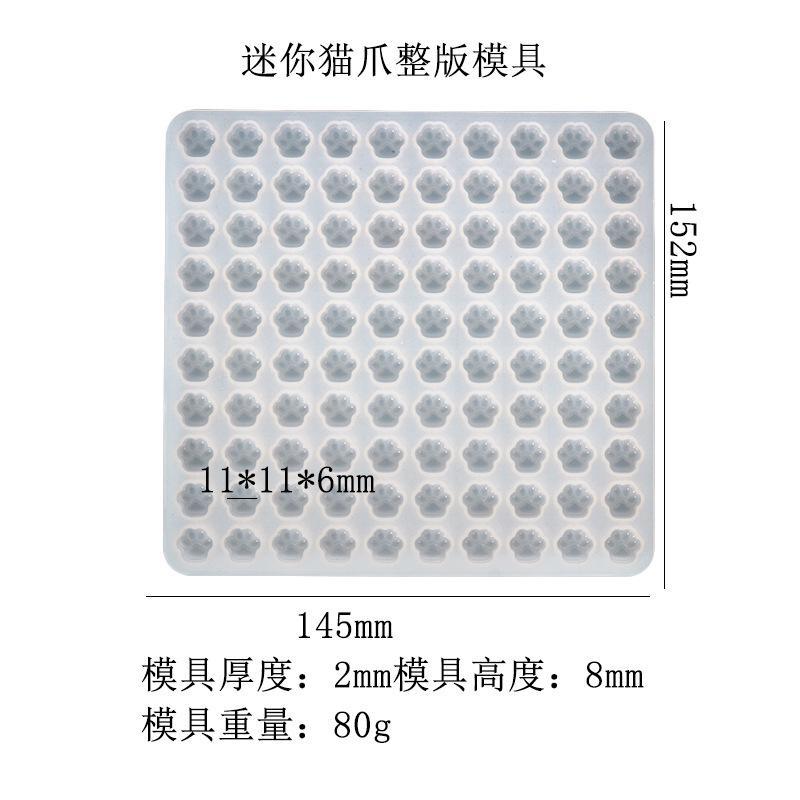 Mini Cat Paw Shape Wax Seal Stamp Silicone Mold Craft Adhesive Wax Card Envelope Molding Tool