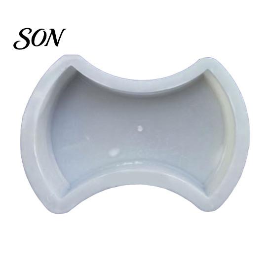 Cement Casting for Backyard Garden Stepping Stone Mold, Reusable Concrete Pathway Paver Walkway Design Tool DIY Pavement Mould Patio Decor