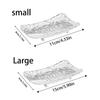Light Luxury with Drain Hole Transparent Soap Box Glacier Patterned Non-slip Base Soap Holder Soap Dish Household Use