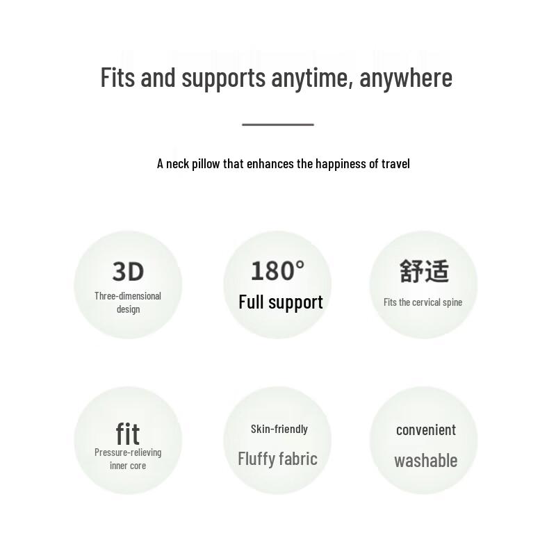 breo GPD152 G-Shape Multi-functional Neck Pillow