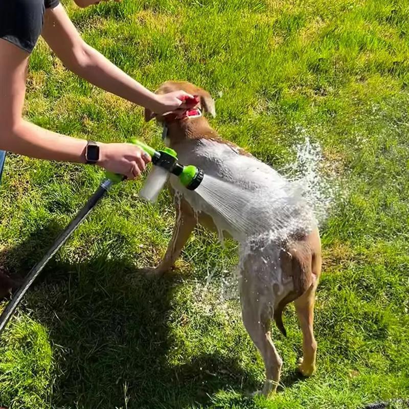 Vysokotlaký rozprašovací tryska Hadice Sprchovací pistole pro psy 3 režimy Nastavitelné mytí zvířat Čištění Koupel Voda Pěna Mýdlo Postřikovač Pes Clean Tool