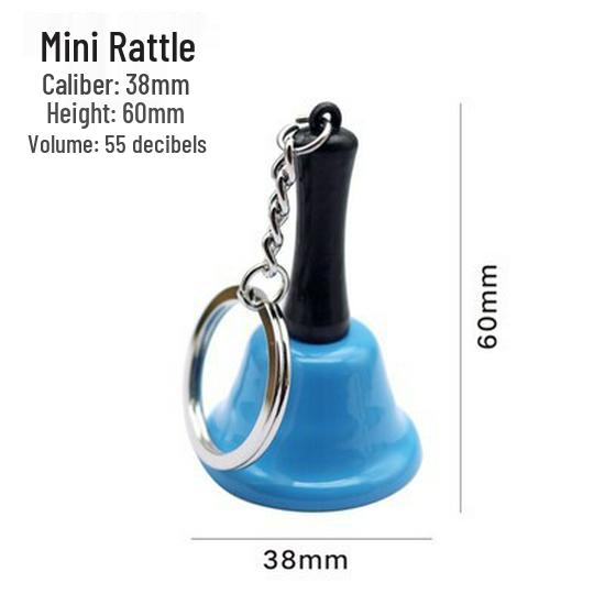 

Large Metal Hand-Crank Bell Toy for Kids - Crib, Classroom, and Christmas Call Bell