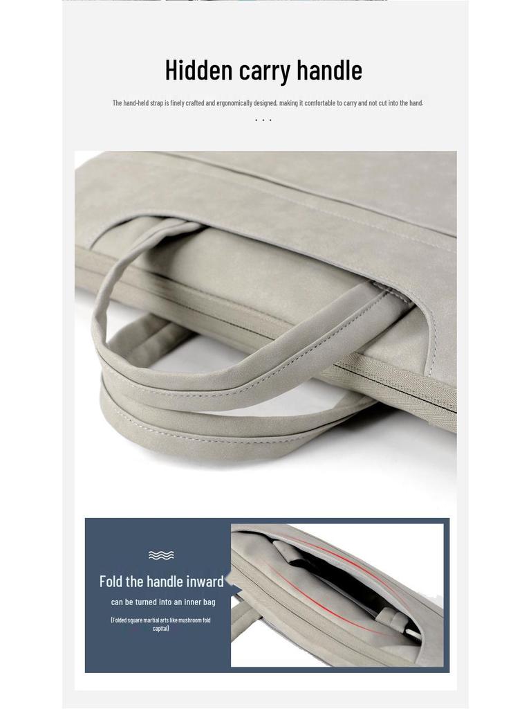 Damen Handtasche aus verschleißfestem PU-Leder: Tablet- & Laptop-Hülle, Leichte Umhängetasche