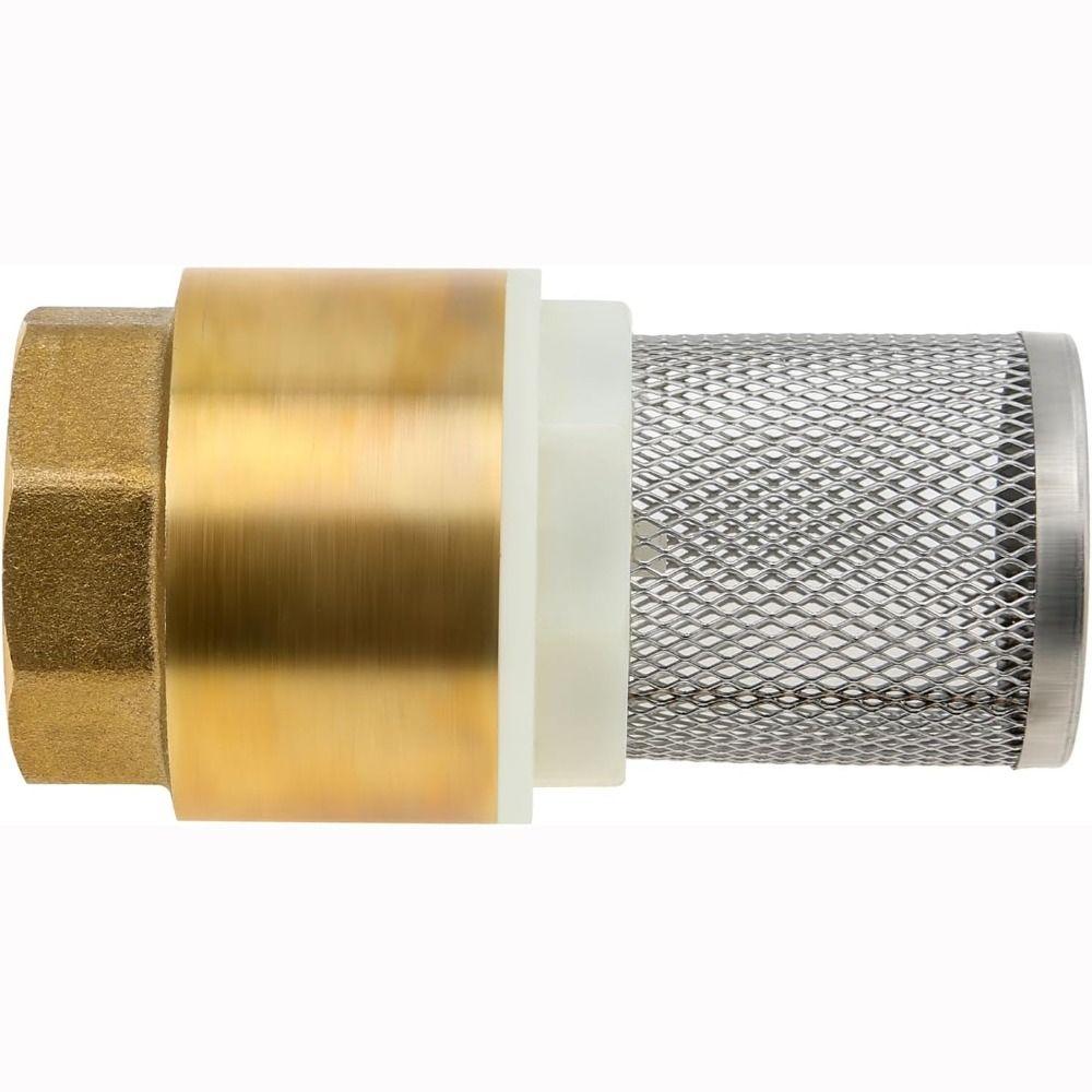 Brass Material Foot Valve 1/2" 3/4" 1" One Way Valve Durable Bottom Valve