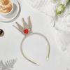 Funkelnde Tiaras Krone Stirnband für Party Ausgehöhltes Herz Haarreif Haaraccessoire für Partys und Geburtstag Festivalzubehör
