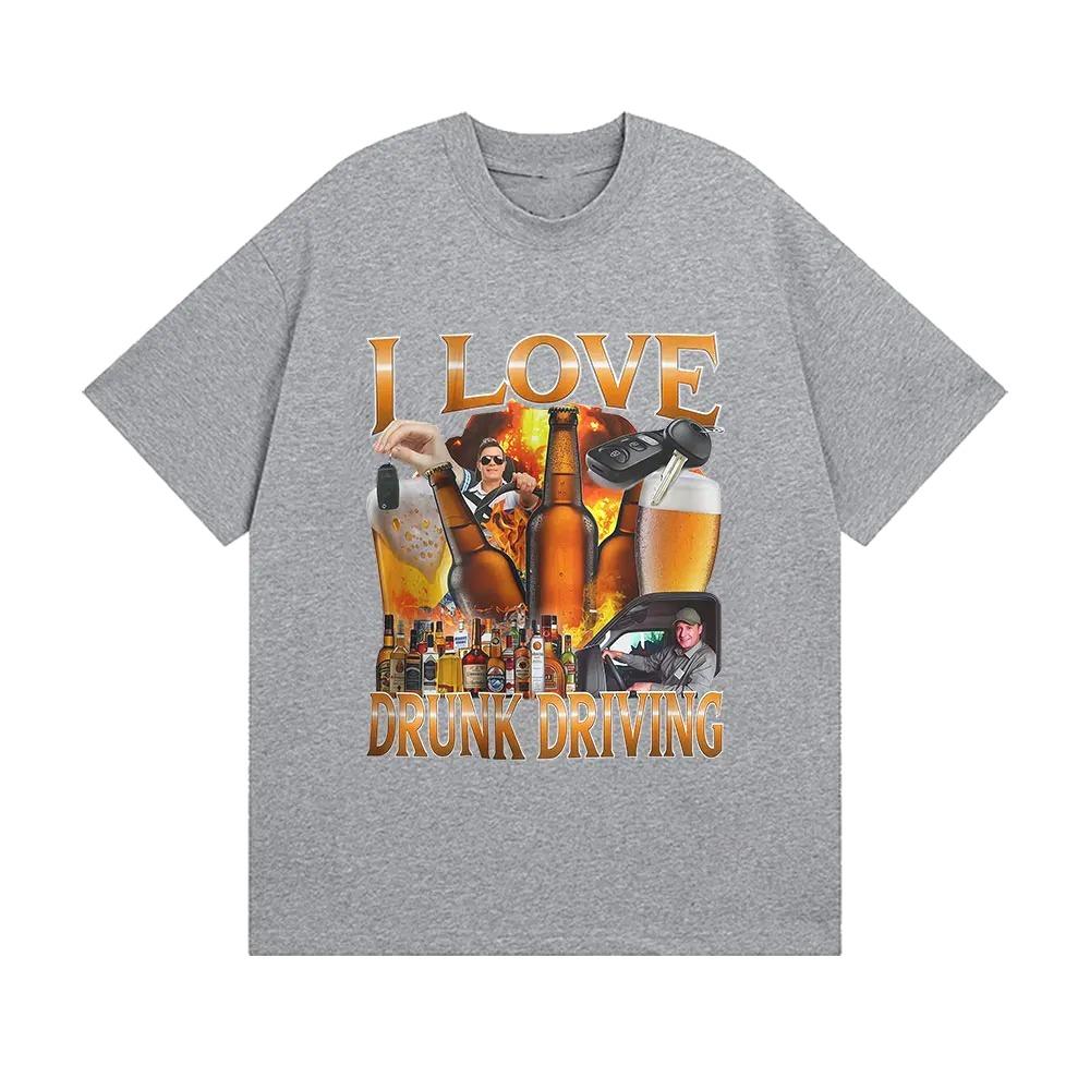 Funny Beer Lover Drinking Humor Present Meme Printed T-Shirt Women Fashion T Shirts Summer Round Neck Short Sleeve Clothing