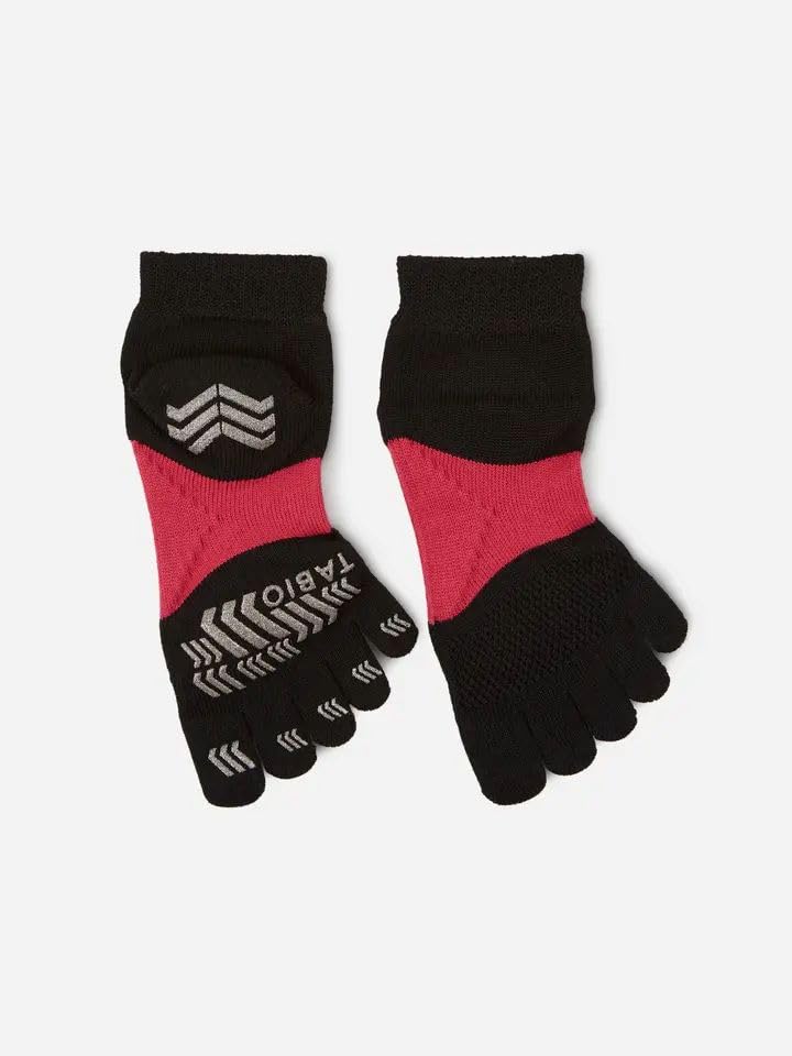 Racing Run Made in Sports Black [Tabio] Five-Finger Socks, 23.0-25.0cm, Japan, Socks,