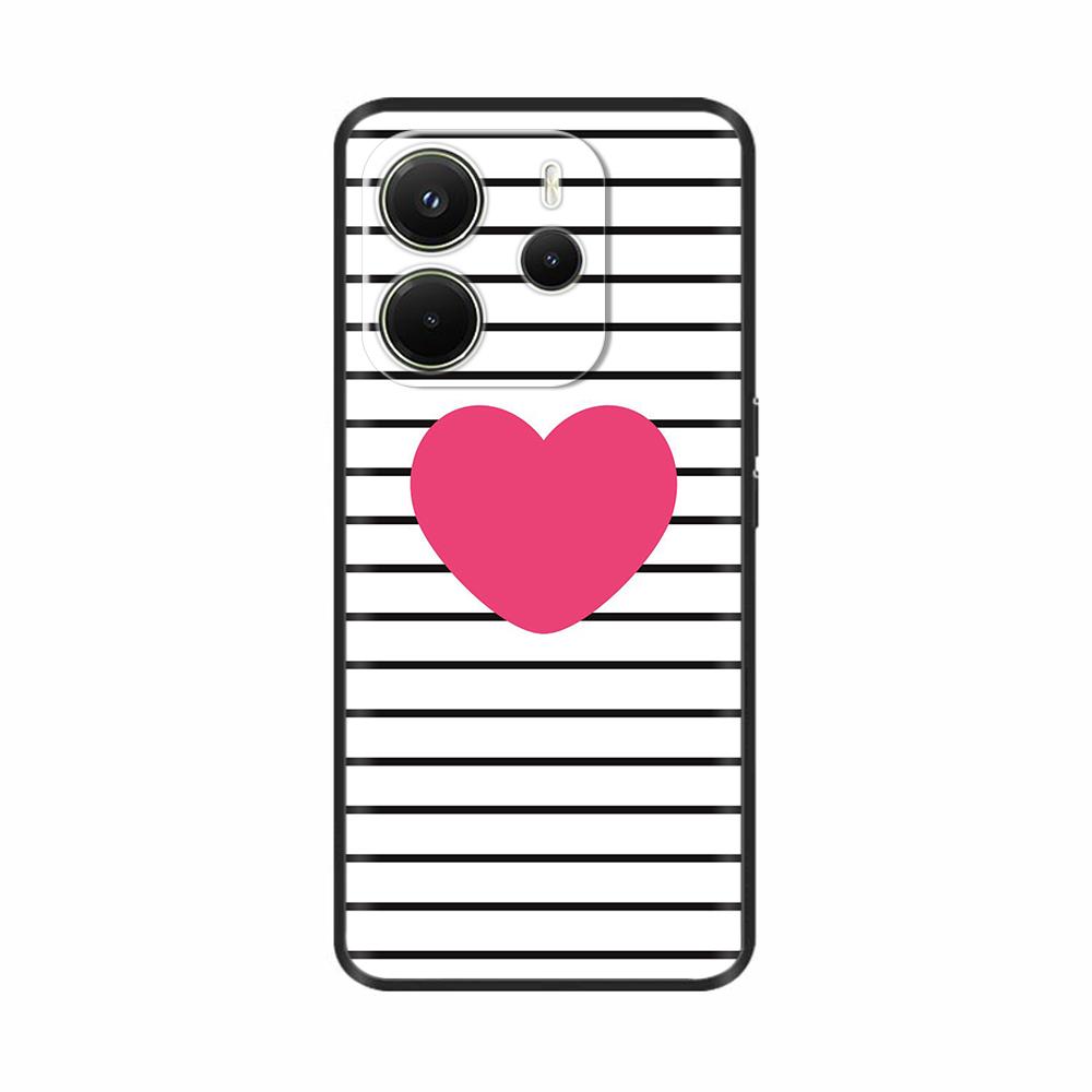 For Xiaomi Redmi Note 14 4G Case Luxury Painted Cover Black Silicone Phone Case For Redmi Note 14 Fundas note14 4G Soft Bumper