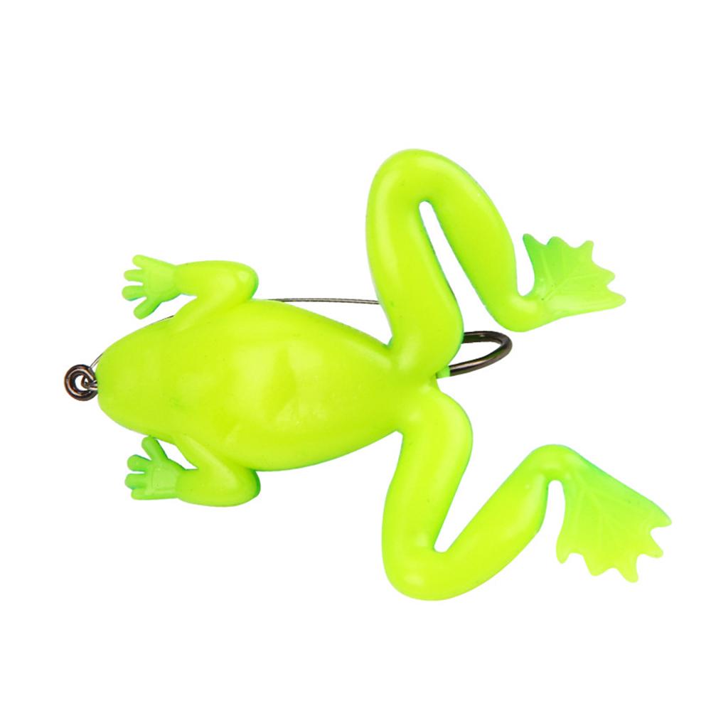 5.2g/6cm Hot Artificial Portable Soft Fishing Lures Bass Bait Rubber Frog Spinner Sinking
