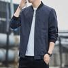 Men's Spring New Black Stand-Up Jacket Men's Sports Casual Windproof Jacket Top Simple Men's