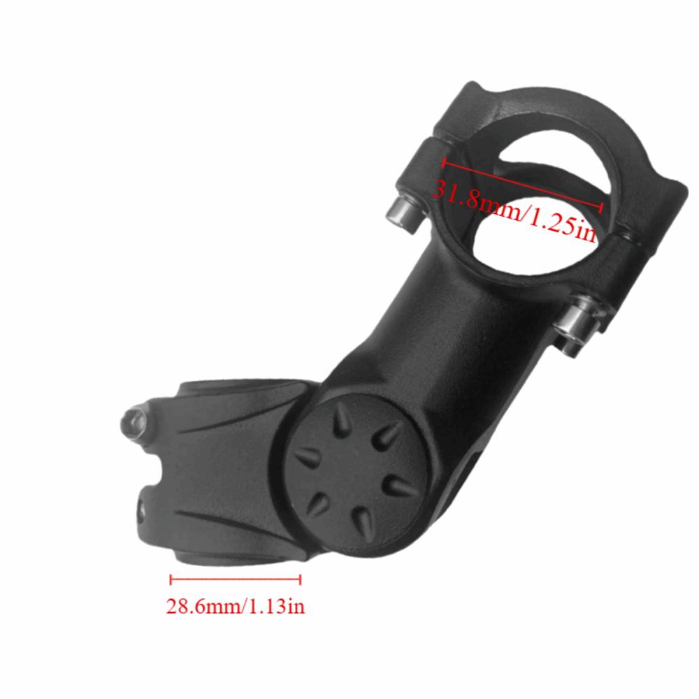 Verstellbarer Fahrradvorbau aus Aluminiumlegierung für 28,6 mm Gabelschaftrohr, 31,8 mm Lenkerverstellung