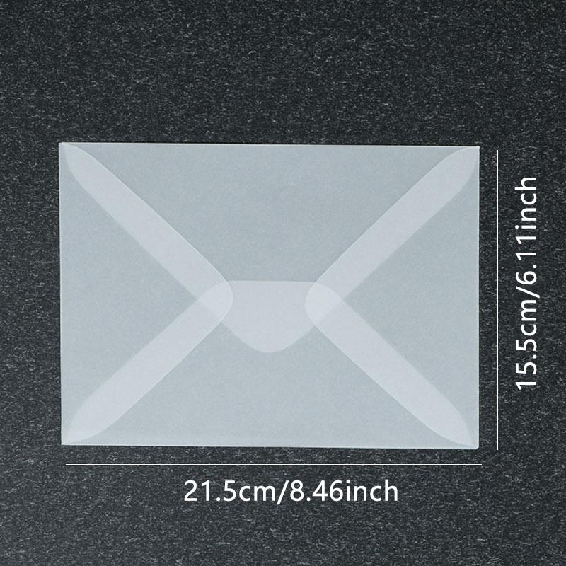 50pcs/lot Blank Translucent Envelope for Invitations Postcards European Giftbox Message Card Envelopes Wedding Business Letters