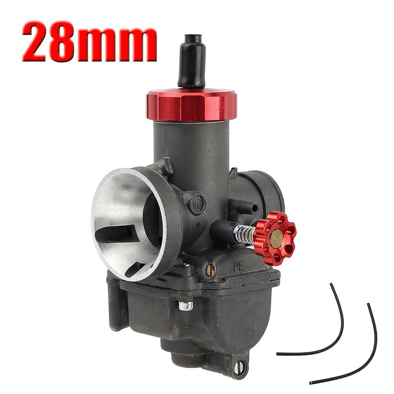 

Red Cover Carburetor DASH PE28 PE30 for Kawasaki KX80 KX100 KX125 Honda CR80 CR85 KSR110 Motorcycle Dirt Bike Modification Parts PE28 28MM