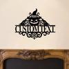 Custom Metal Halloween Sign Personalized Family Name Spooky Wall Art Decor