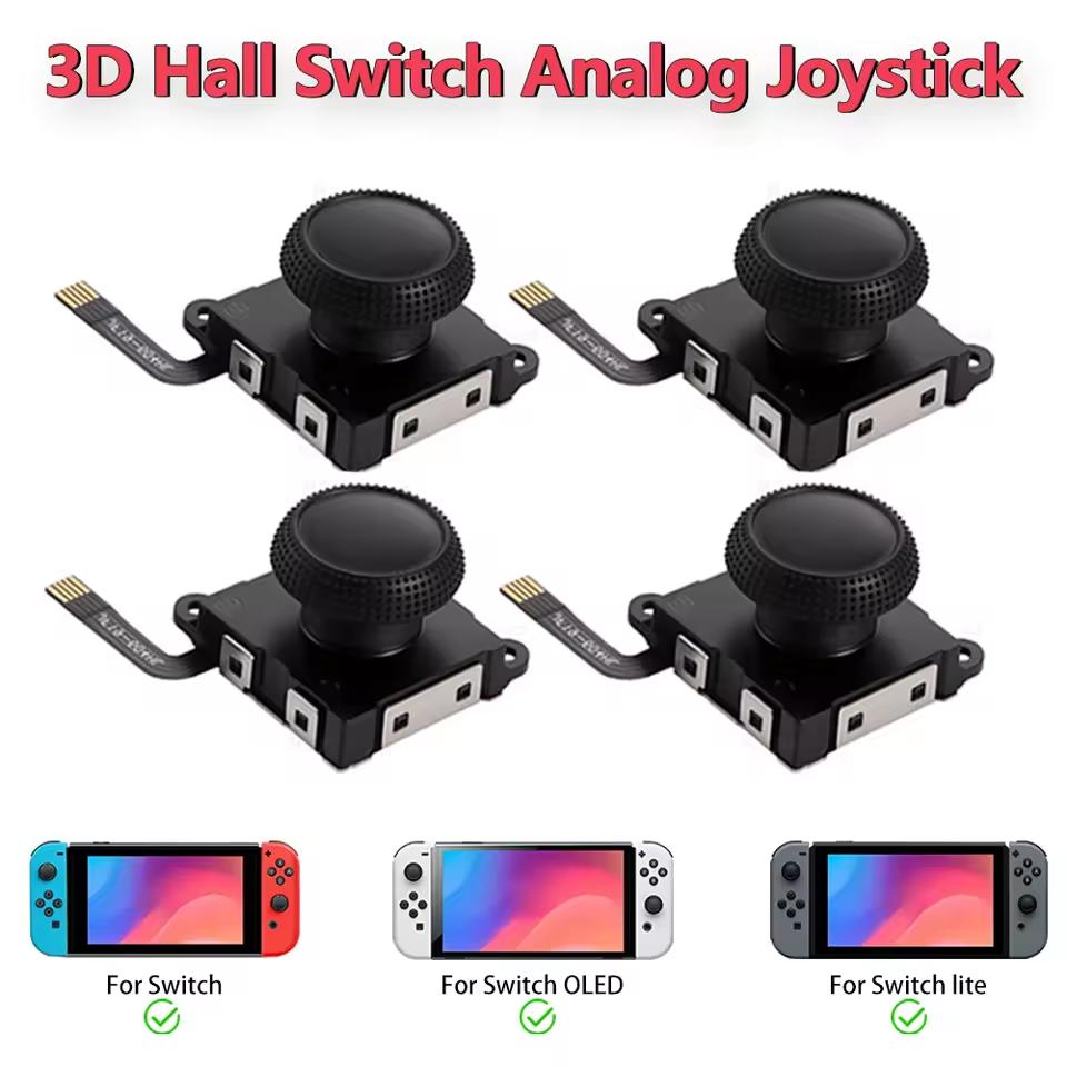 1/2PCS Hall Sensing Joystick No Drifting Hall Effect Joystick Higher Sensitivity Hall Thumb Stick for Nintendo Switch/OLED/Lite