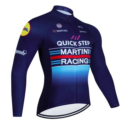 Camiseta de ciclismo del equipo QUICK STEP de otoño para hombre, manga larga, ropa de ciclismo, maillot de ciclismo de montaña, uniforme deportivo