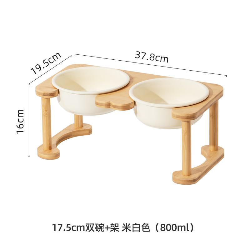 

Ceramics Raised Dog Bowl with Non-Slip Stand Elevated cat Bowl for Medium pet Food and Water Bowl Dog Dish Pet Feeding dishl