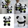 Panda Bamboo Shoots Animal Stuffed Plush Key Chain Toy Children Birthday Gifts