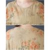 DIMANAF 2025 Summer Women Vintage Printing Plus Size Long Dress Short Sleeve Casual Basic Loose Dress