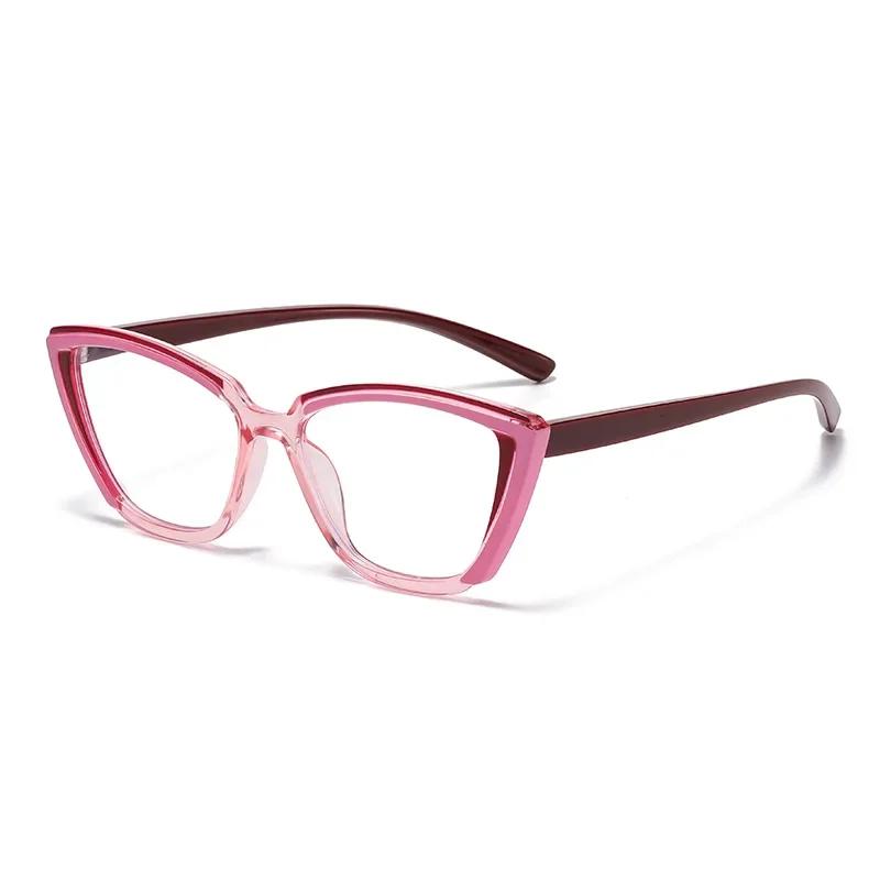 Men'S And Women'S New Cat-Eye Full-Rimmed Presbyopia Glasses Personalized Retro Blue Light-Blocking Reading Glasses To +4.0