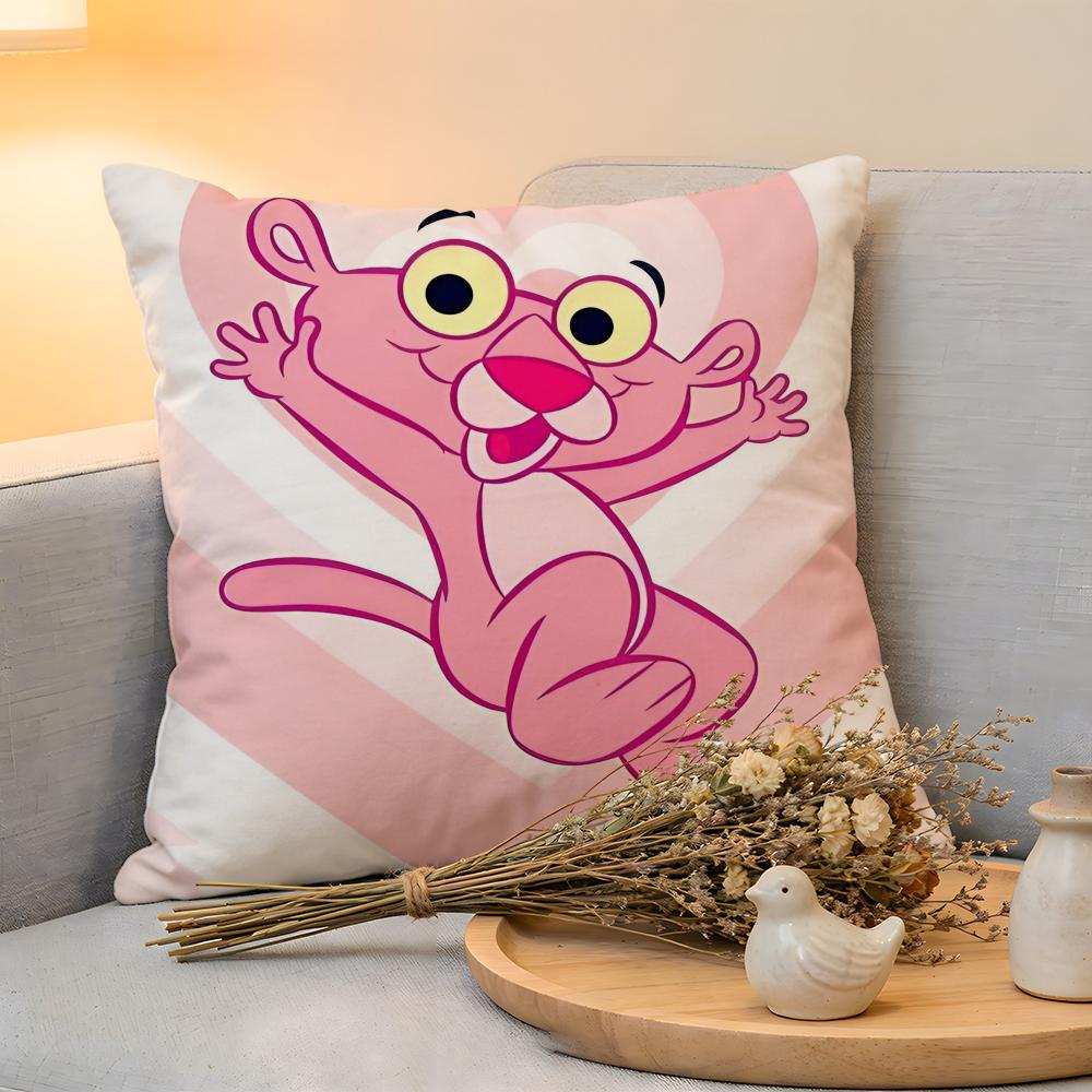 

Cushion Cover Linen SkinFriendly Soft Decorative Case for Sofa Home Decor pink PPpanthers Pillow cover 30x30 cm