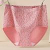 Plus Size Women Summer Jacquard High Waist Belly Wrap Hip Comfortable Antibacterial Crotch Triangle Briefs
