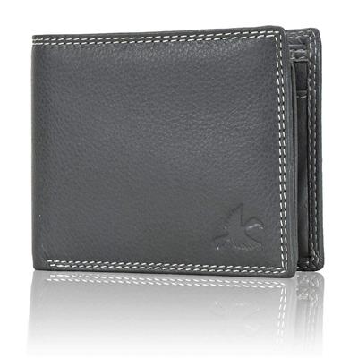 Men's Stella Grey Genuine Leather RFID Blocking Wallet