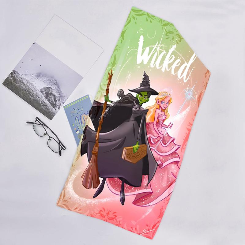 1pc The Wizard of Oz1 Beach Towel, Beach and Seaside Swimming Pool Equipment, Fashion Pattern, Rectangular, Travel Essentials