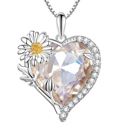 Silver 925 Chain Necklace April Strawberry