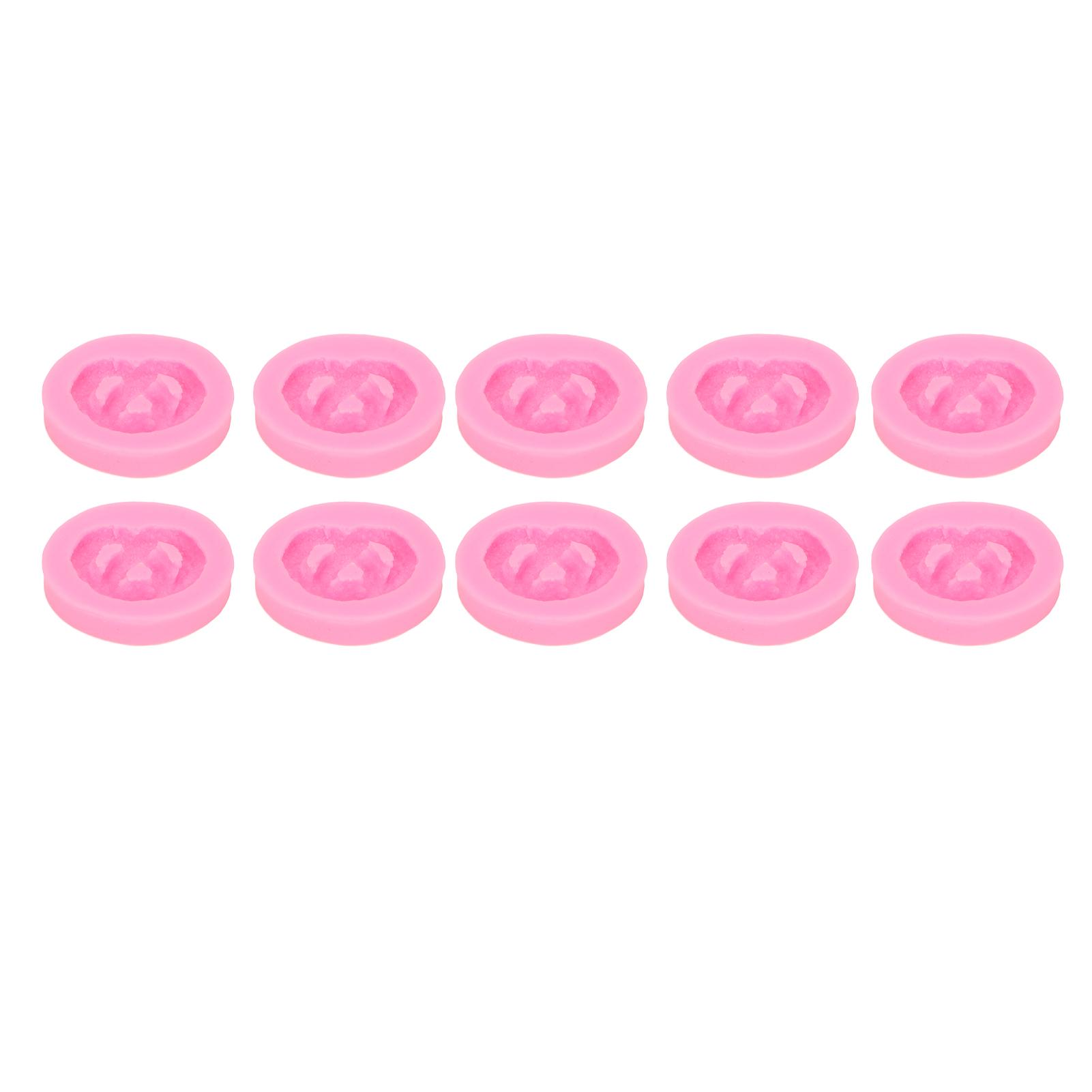 

10шт силиконовая форма для печенья розовая устойчивая к высоким температурам низкая деформация форма для выпечки своими руками