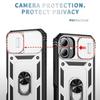 Coque de protection - Antichoc - pour iPhone 16 - Argenté - Rigide - Protège-caméra coulissant
