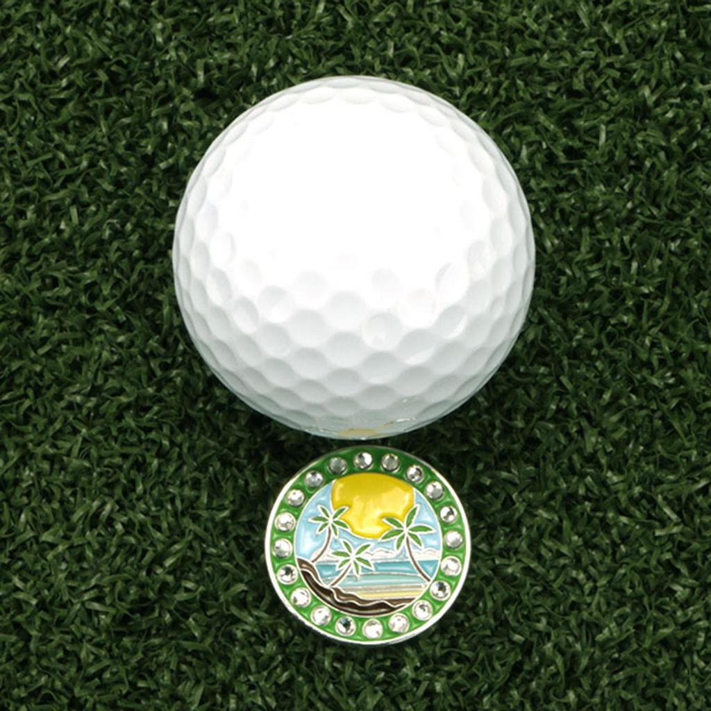 Golf Ball Marker Hat Clip for Men Women Zinc Alloy Markers Removable Caps Visor