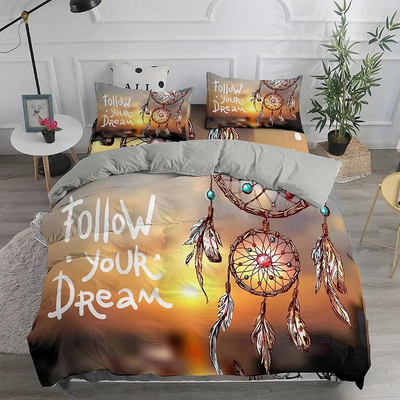 Dream Catcher Bedding Set Bohemian Duvet Cover Queen 240x220 Ethnic Quilt Cover Single Double King Comforter