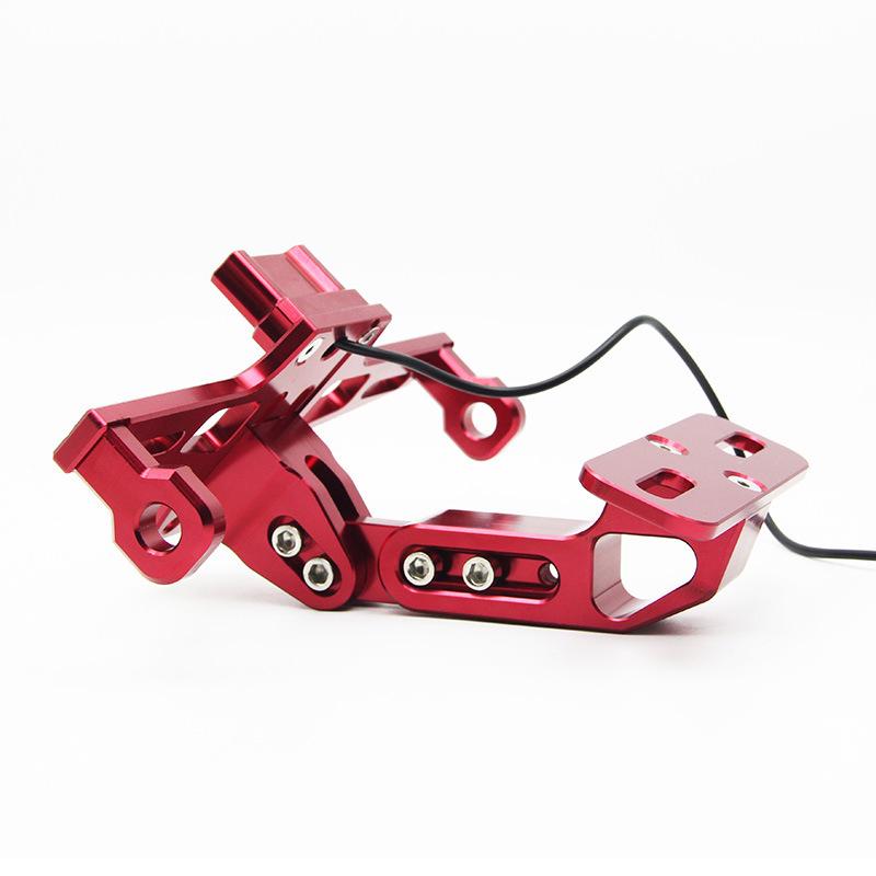 Motorcycle CNC License Plate Holder with Light for BWS R25/R3/MSX