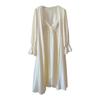 White Moonlight Sexy Pajamas Women's Ice Ribbon Chest Pad Lace Princess Style French Court Suspender Pajamas Two-piece Set