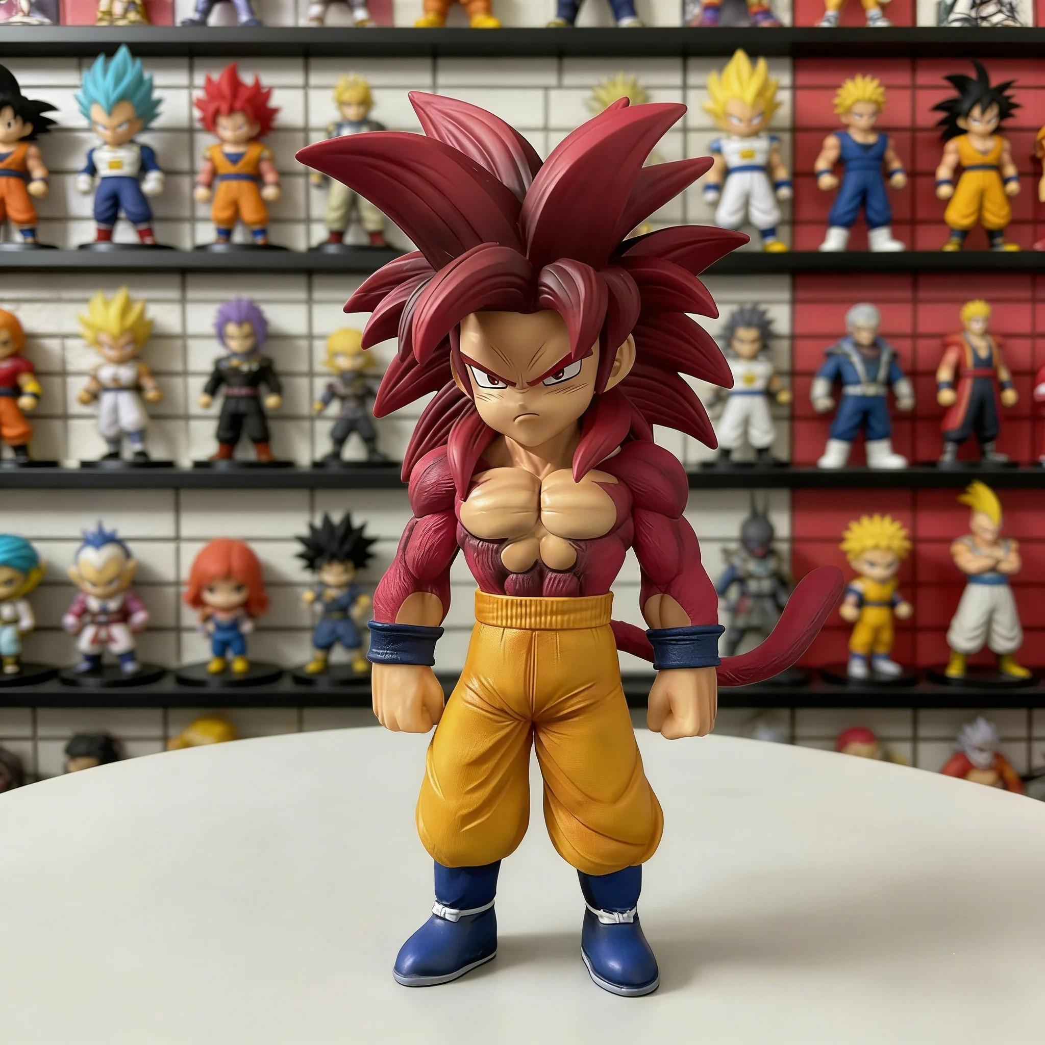 

Супер Сайян 17 см / 6,69 дюйма Dragon Ball Великий Демон / Гоку Ручной Стенд Поза Супер Четыре Гоку Аниме Ручная Модель Игрушка no box