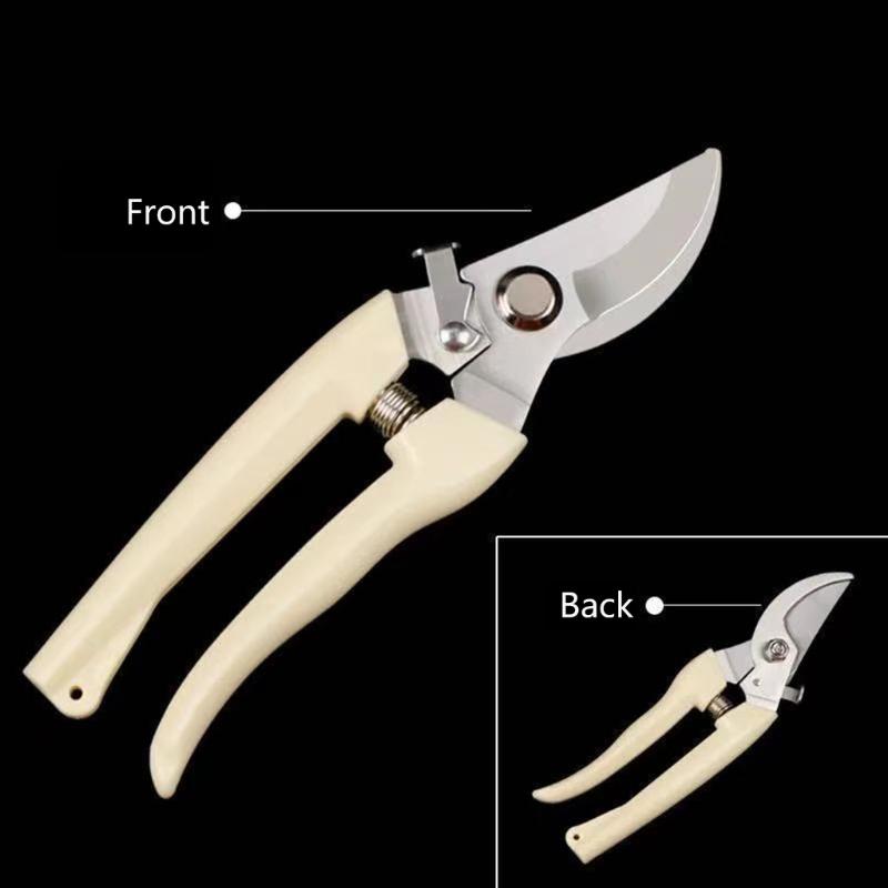 Carbon Steel Pruning Picking Gardening Shears Nonslip Handle For Deadheading & Shaping Flowers Or Fruits Easy Harvesting
