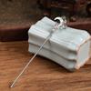 4PCS Silver Hair Bun Sticks For Long Hair Ancient Metal Hairpins With Moonstone Decoration Chinese Costume Hairpin