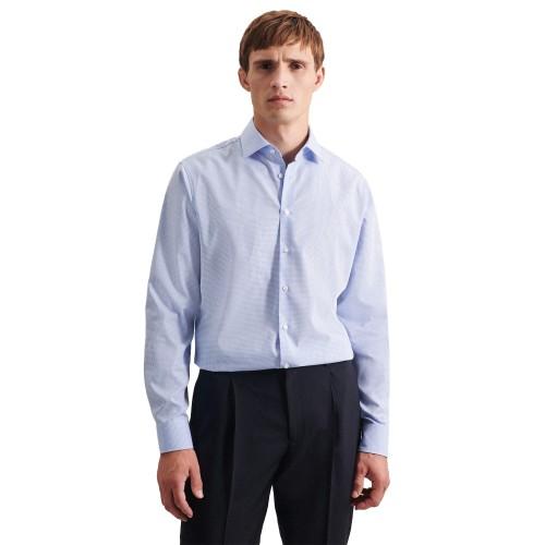Seidensticker Mens Checked Slim Long-Sleeved Shirt