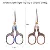Salon Barber Stainless Steel Scissors Plum Blossom Sharp Scissors for Trimming Beard Whiskers Sewing Crafting Art Work