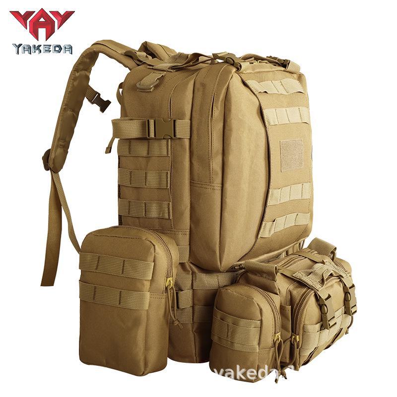 Yakoda Large Capacity Tactical Backpack for Outdoor Camping, Hiking, and Picnics - Wear-Resistant for Men and Women